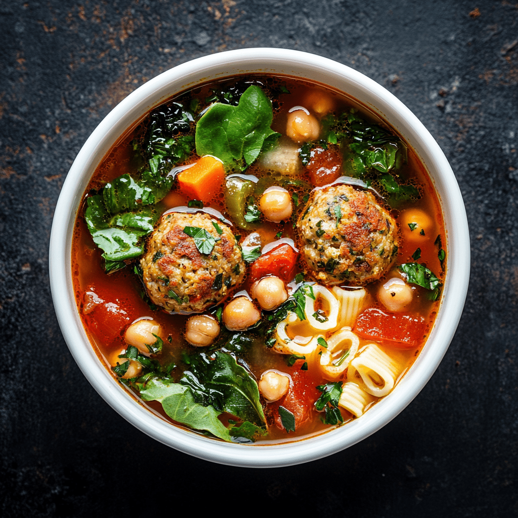 Instant Pot Meatball Minestrone Soup