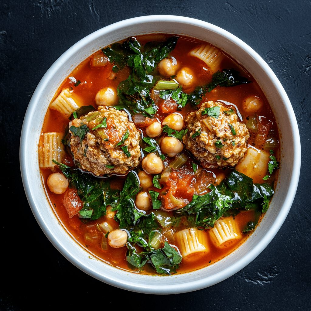 Instant Pot Meatball Minestrone Soup