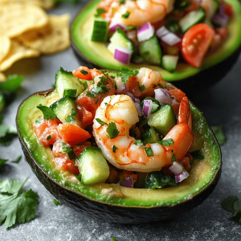 Shrimp Stuffed Avocados