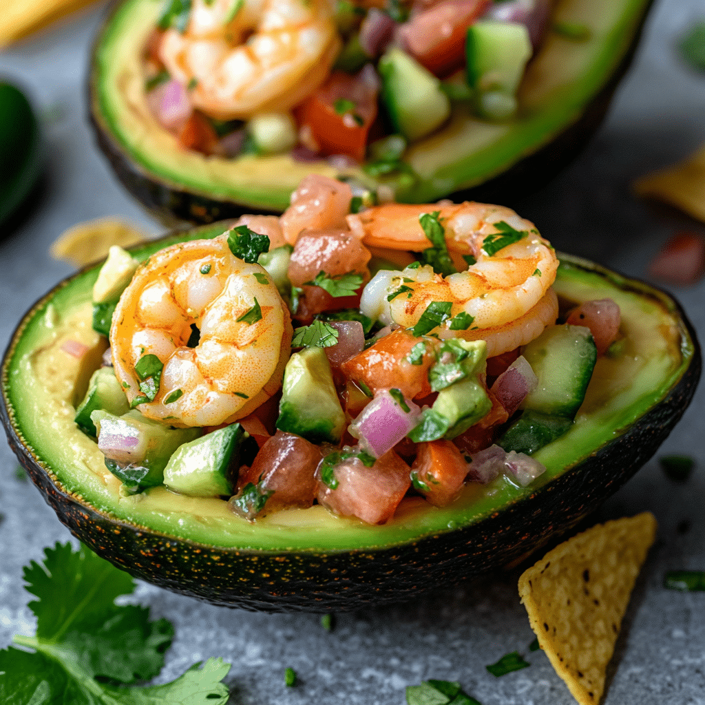 Shrimp Stuffed Avocados