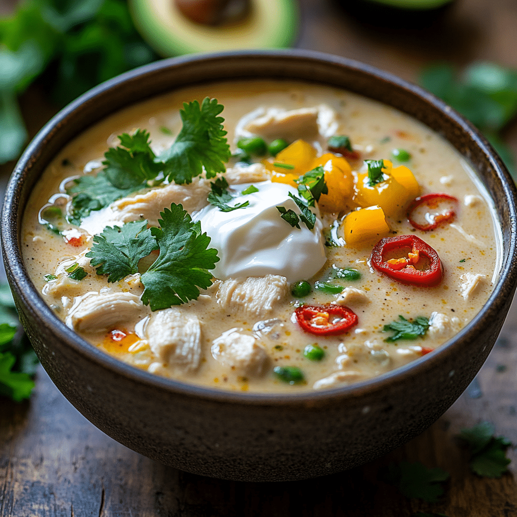 Instant Pot Low Carb White Chicken Chili