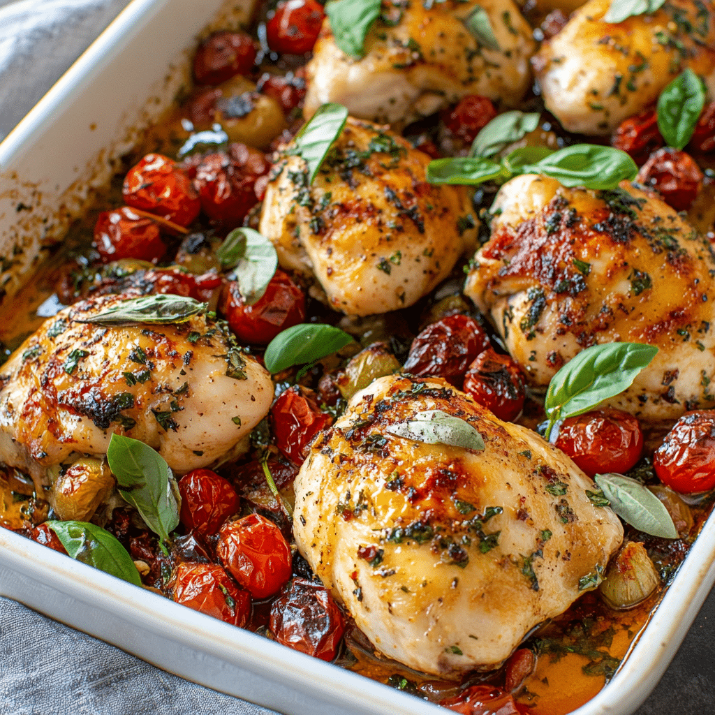 Baked Tuscan Chicken