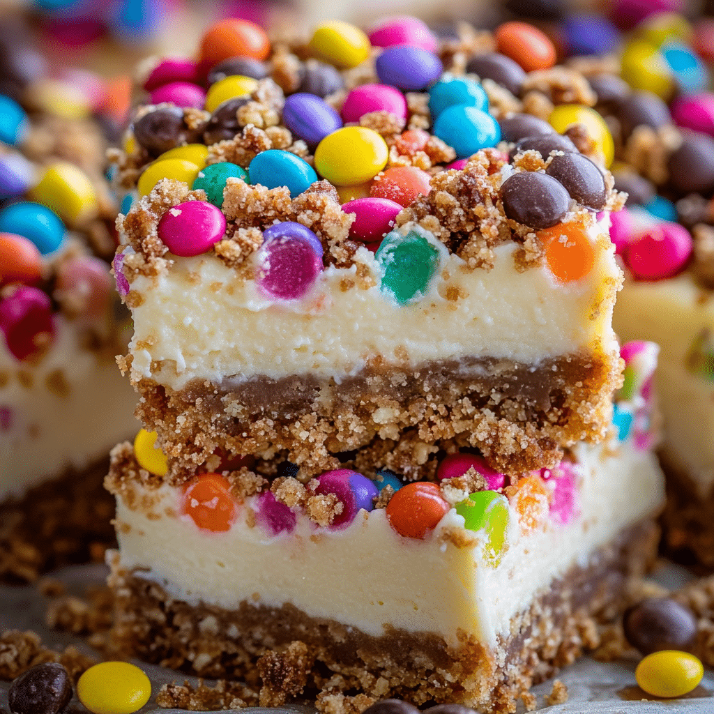 Mini Monster Cookie Cheesecakes