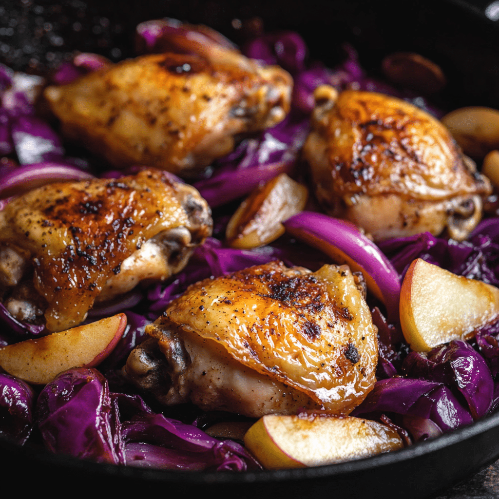Oktoberfest Chicken and Red Cabbage