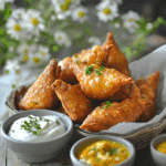 Spiced Potato and Pea Samosas
