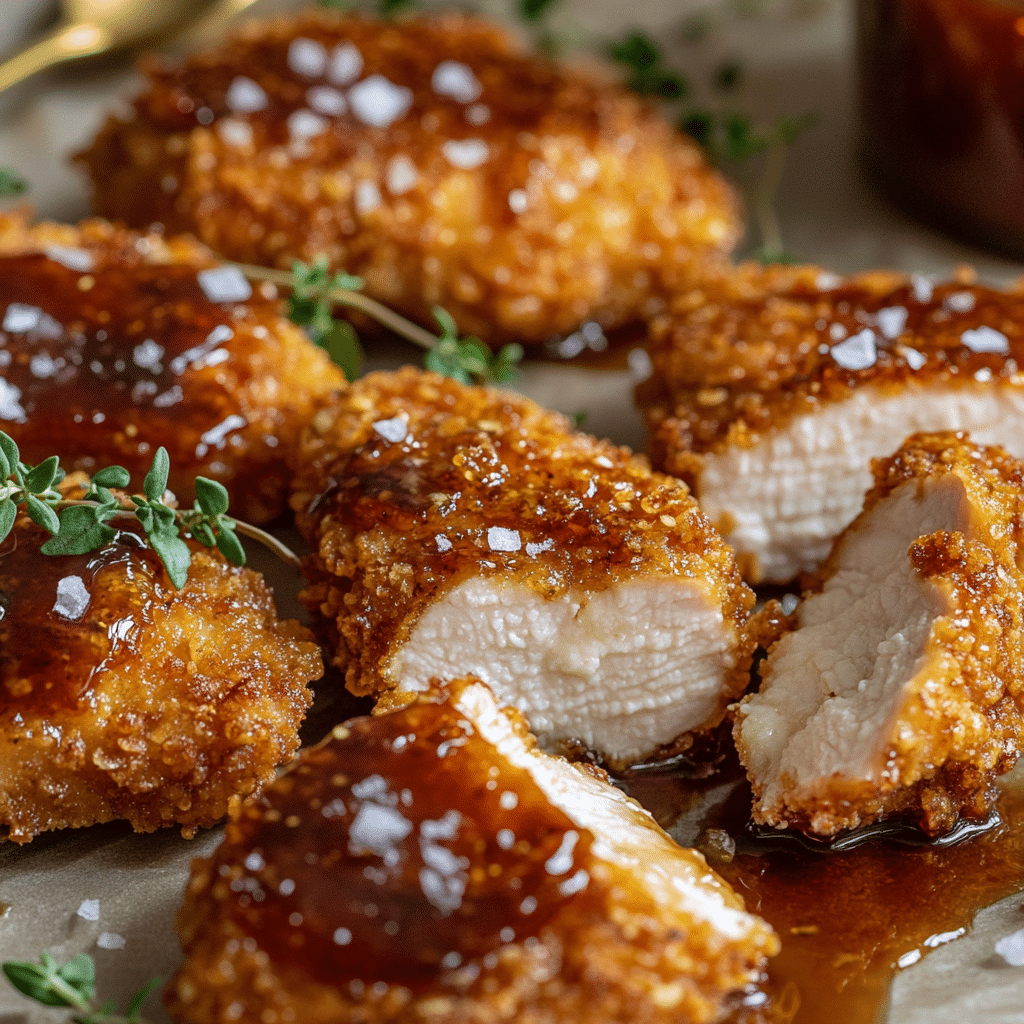 Baked Crunchy Hot Honey Chicken