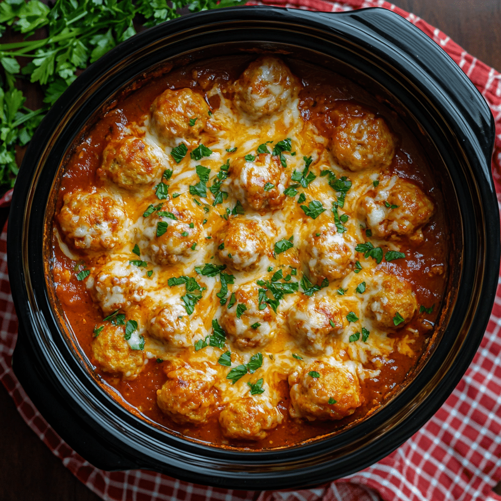 Slow Cooker Meatball Casserole