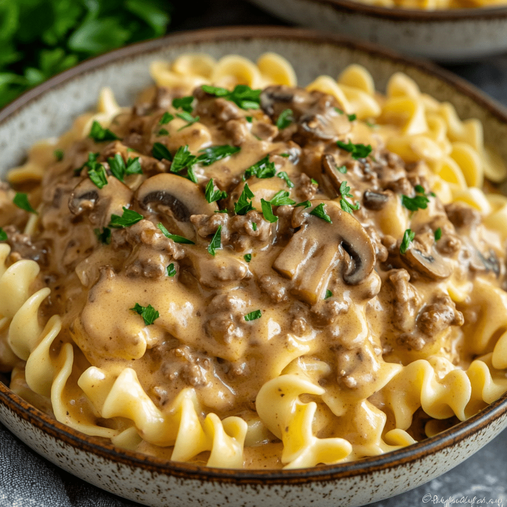 30-Minute Ground Beef Stroganoff