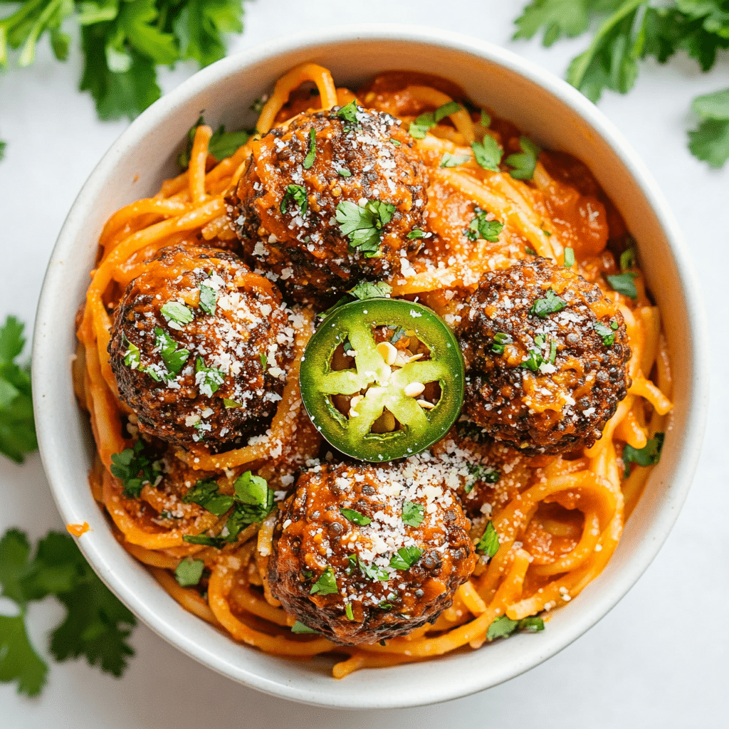Vegan Spaghetti and Meatballs