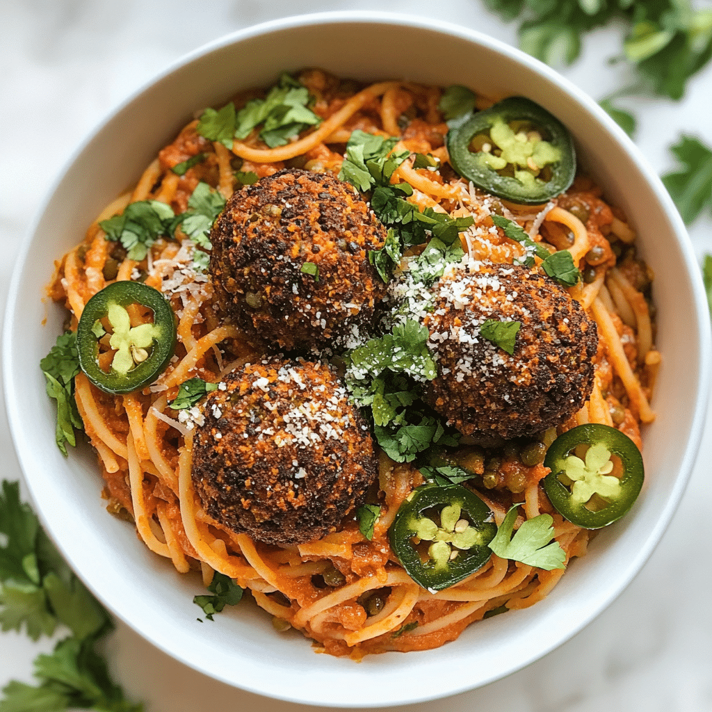 Vegan Spaghetti and Meatballs