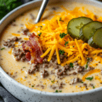 Instant Pot Cheeseburger Soup