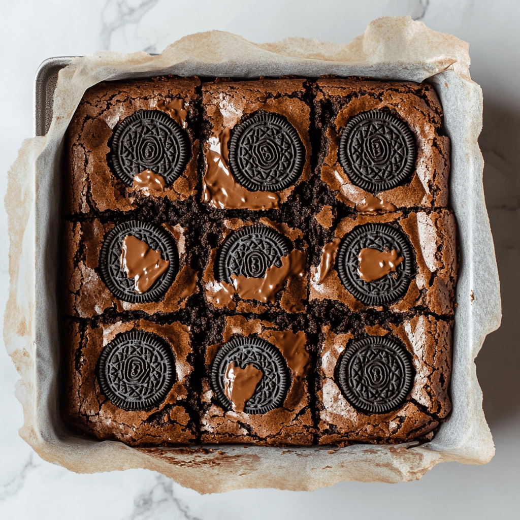 Easy Fudgy Oreo Brownie Recipe