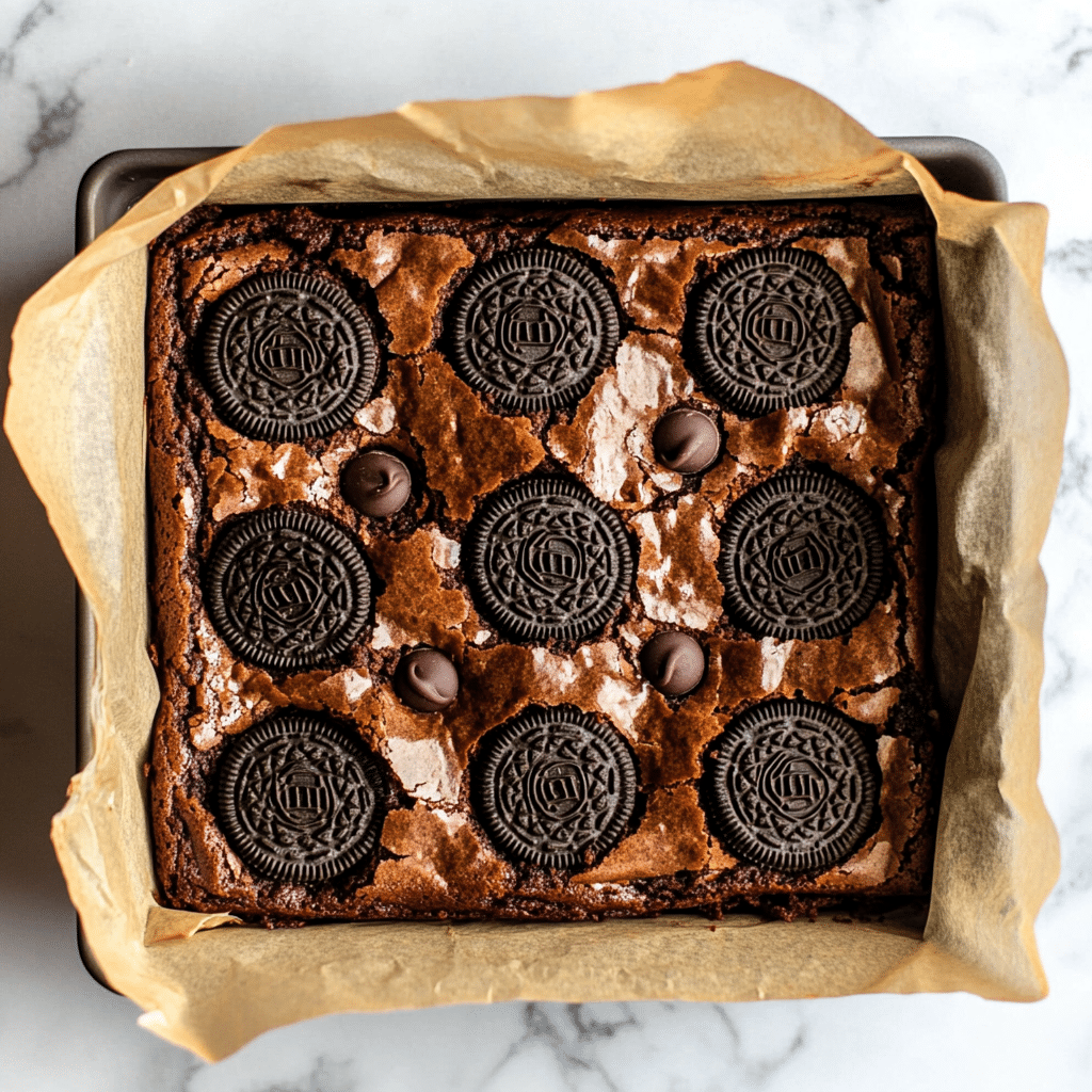 Easy Fudgy Oreo Brownie Recipe