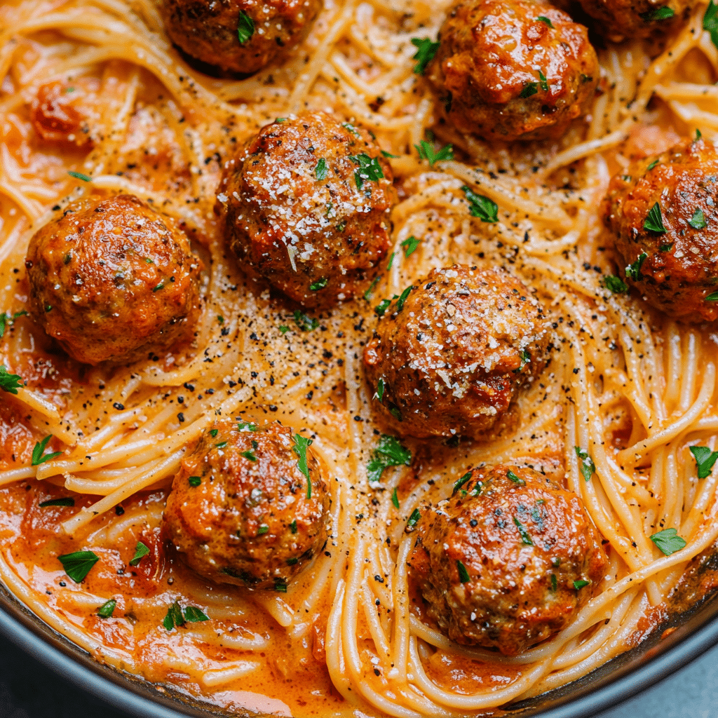 Creamy Spaghetti and Meatballs Recipe (Quick & Easy)