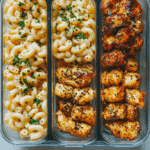 High Protein Honey Garlic Butter Chicken with Mac & Cheese