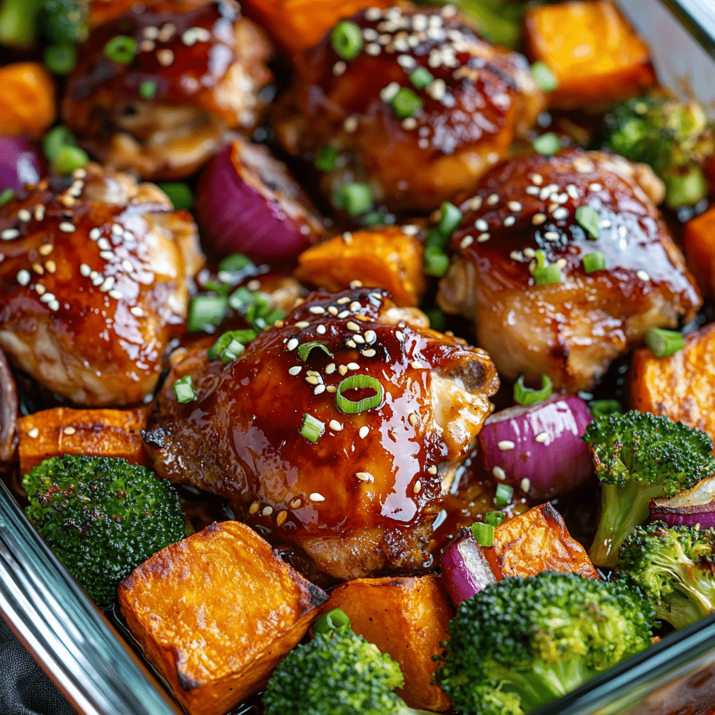 Honey Soy Baked Chicken and Veggies