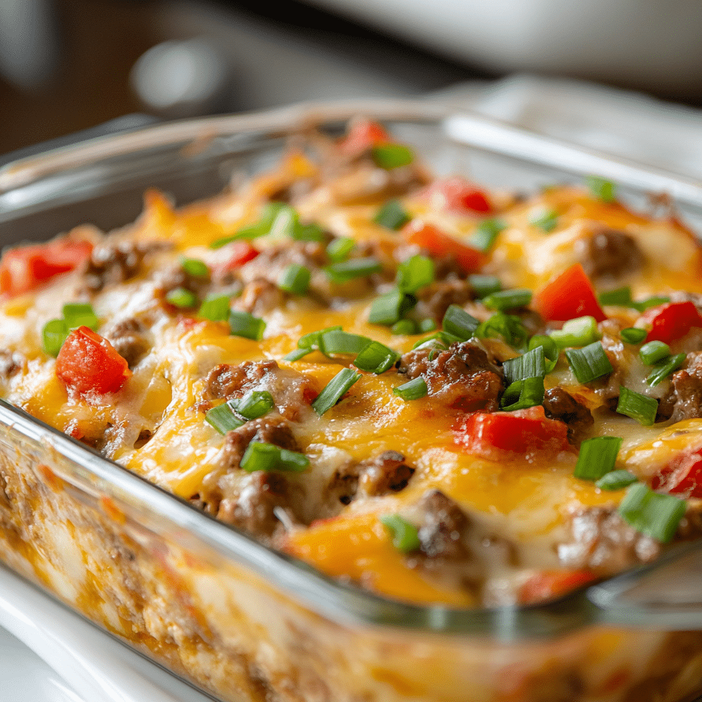 Easy Philly Cheese Steak Casserole Recipe