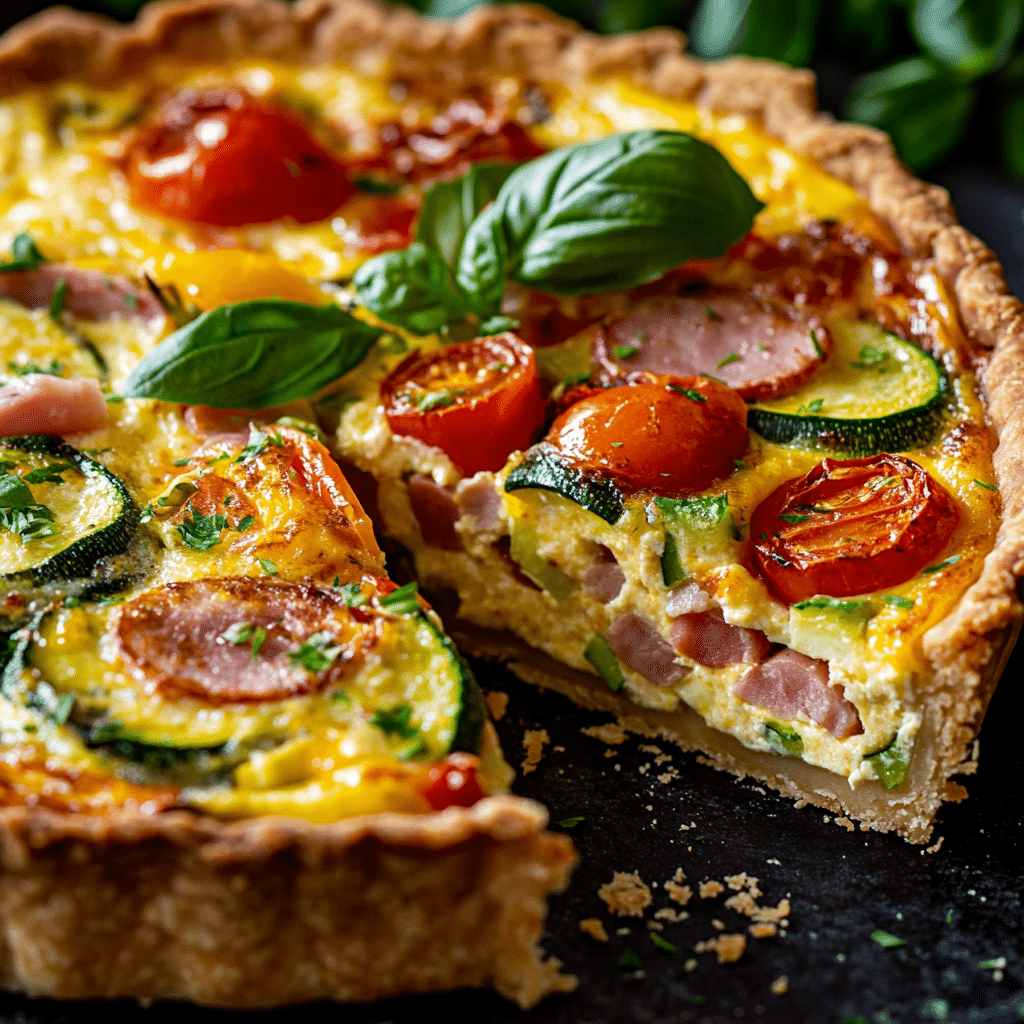 Easy and Delicious Spring Hash Brown Crust Quiche Recipe