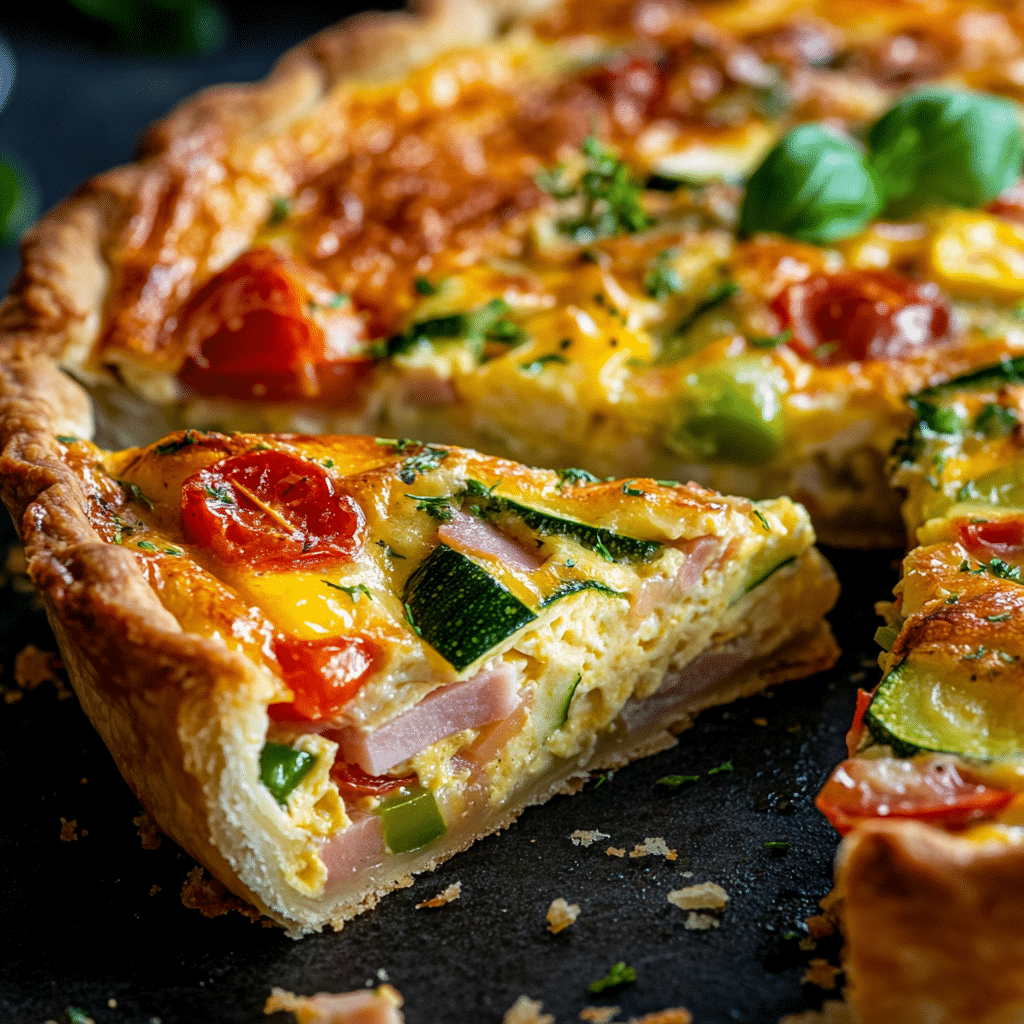 Easy and Delicious Spring Hash Brown Crust Quiche Recipe
