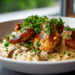 Creamy Smothered Chicken and Rice