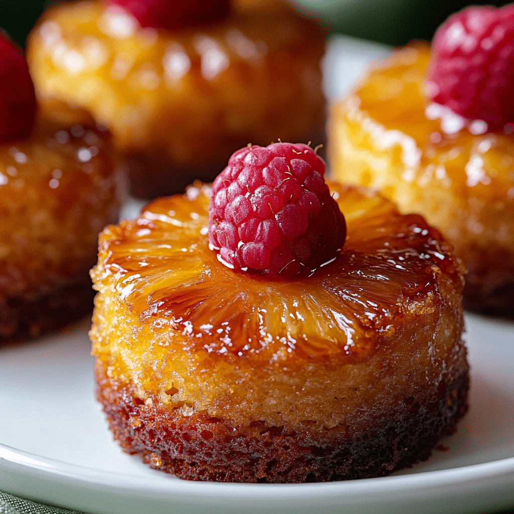 Mini Pineapple Upside Down Cakes