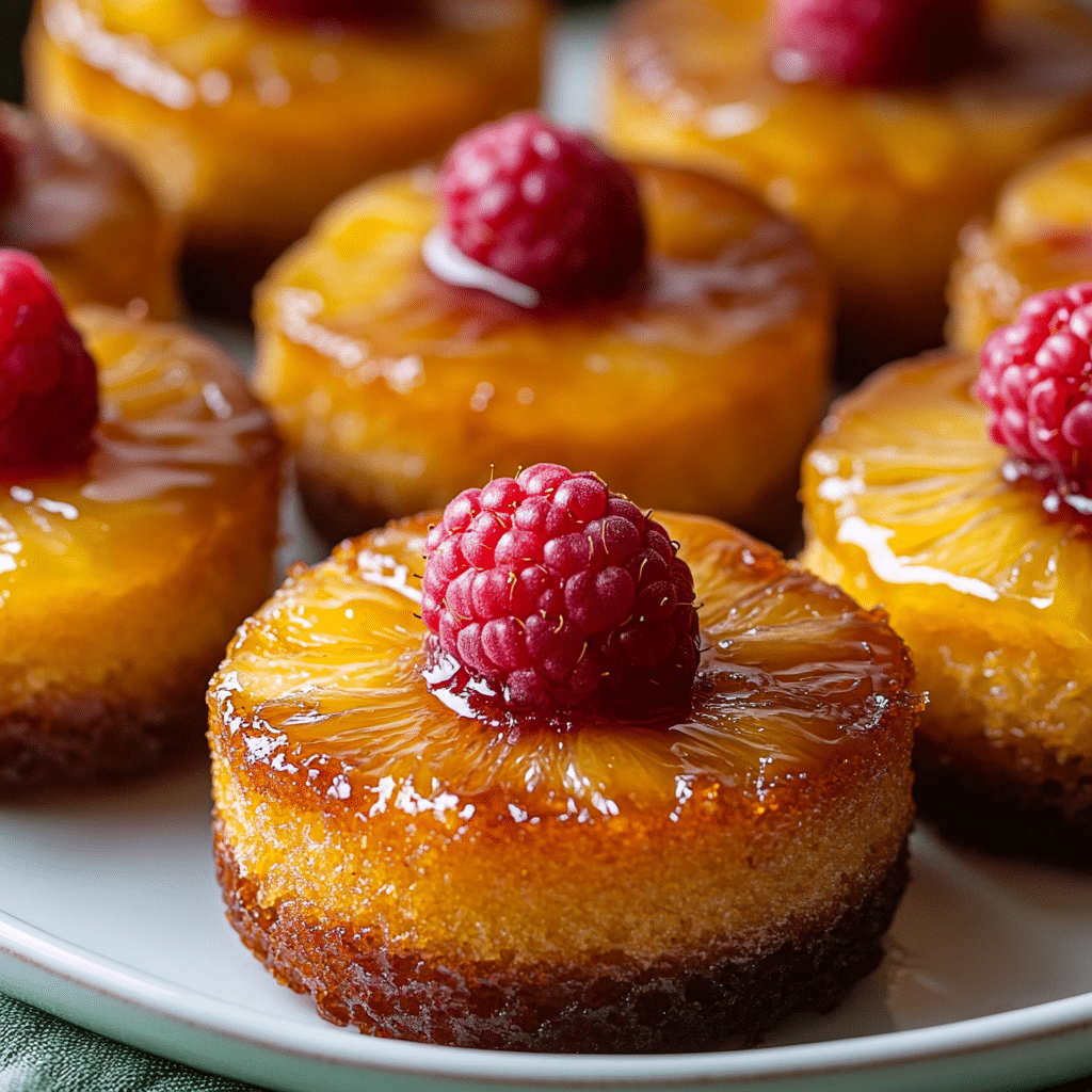 Mini Pineapple Upside Down Cakes
