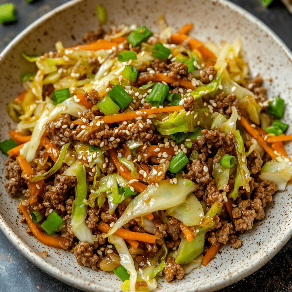 Chicken Egg Roll Bowls