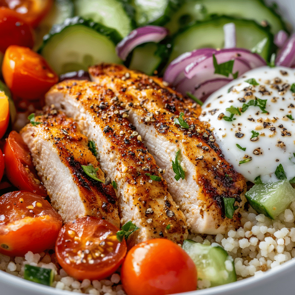 Easy Greek Chicken Bowls Recipe
