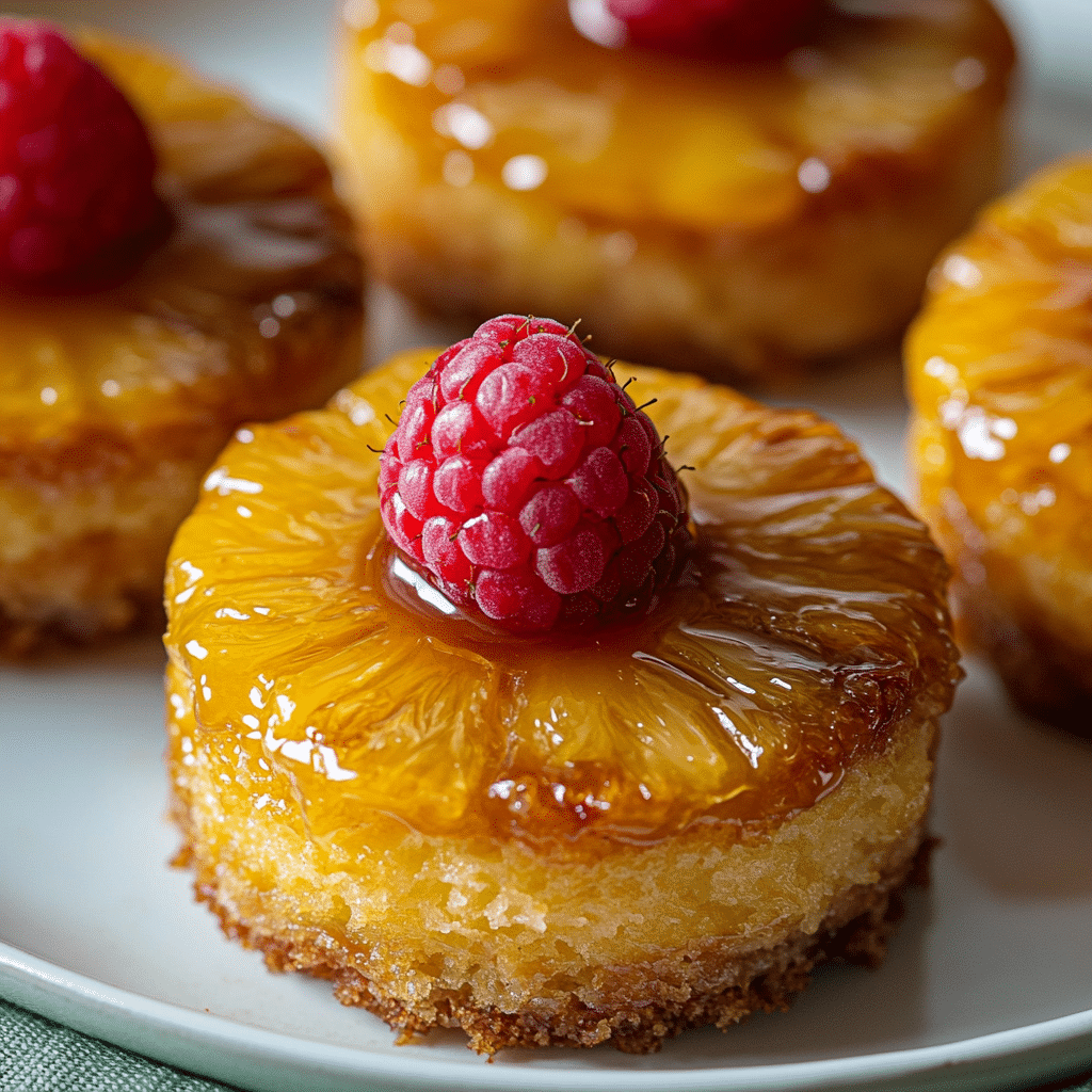Mini Pineapple Upside Down Cakes