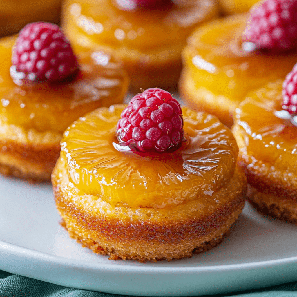 Mini Pineapple Upside Down Cakes