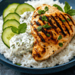Dump-and-Bake Chicken Tzatziki with Rice