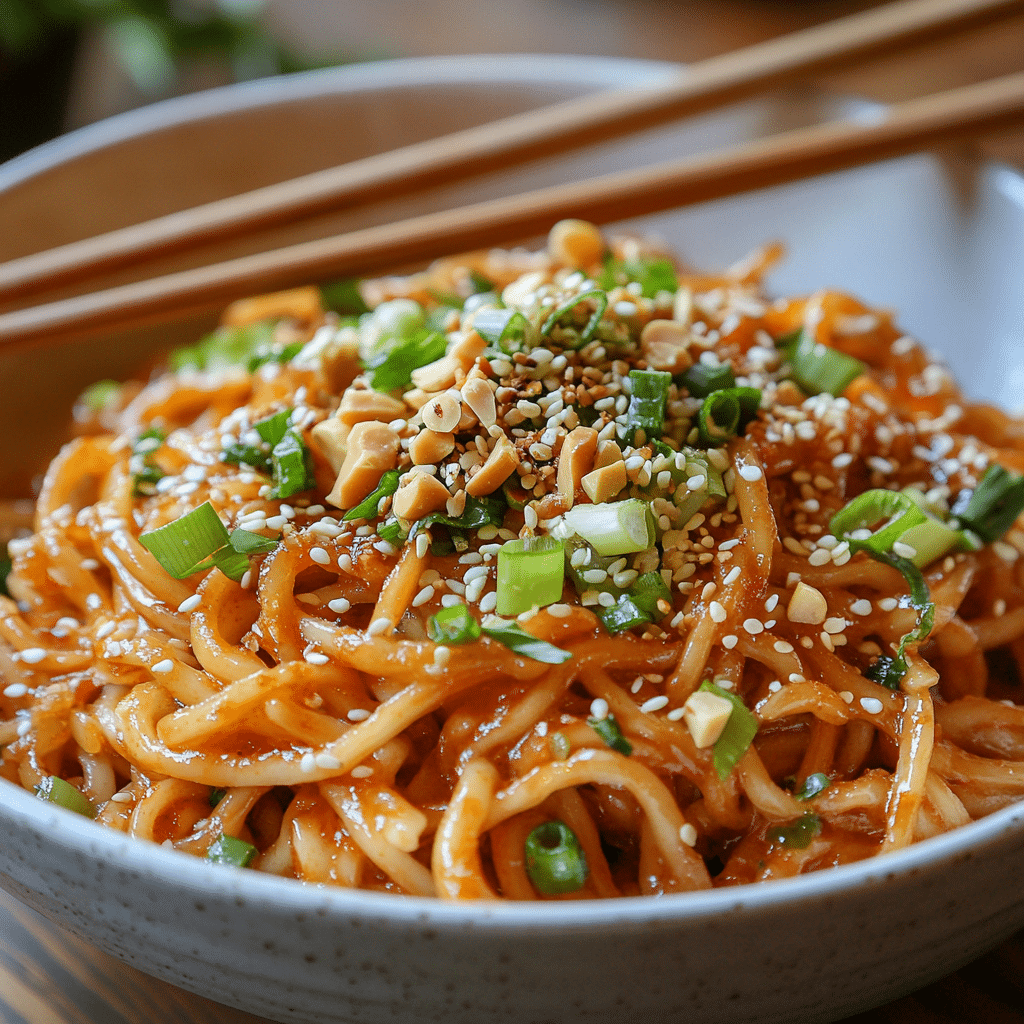 Quick and Easy 10 Minute Chili Oil Udon Noodles