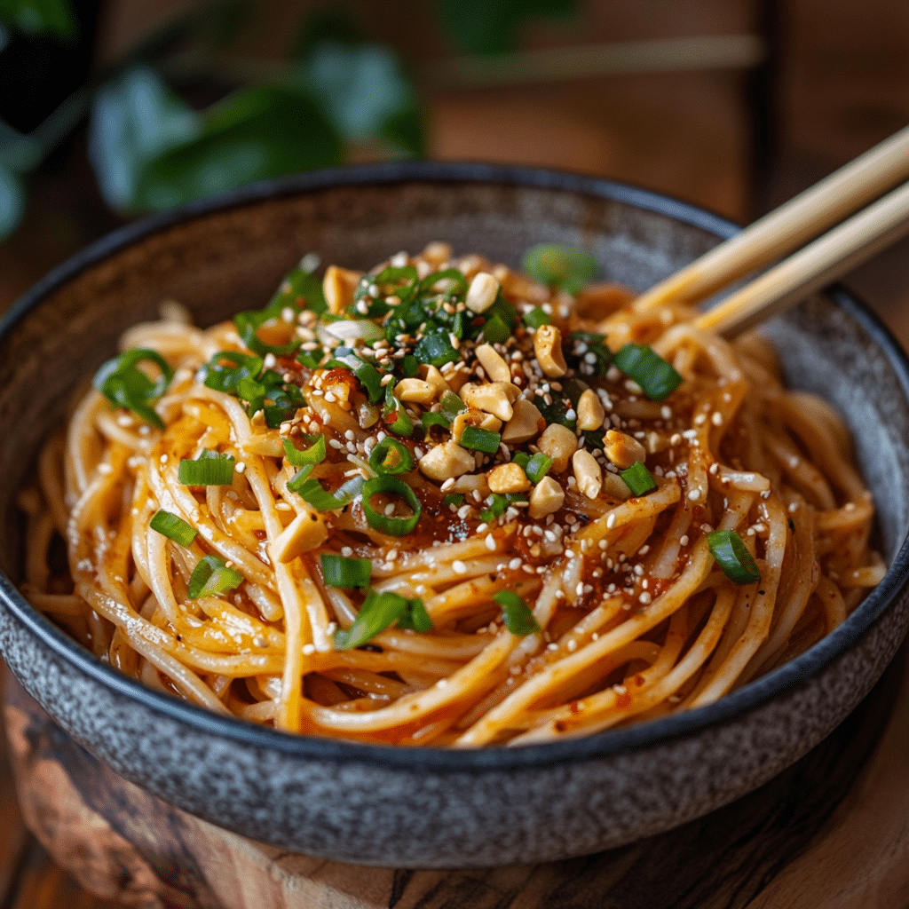 Quick and Easy 10 Minute Chili Oil Udon Noodles
