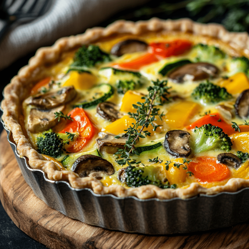 Delicious Springtime Vegetable Quiche Recipe