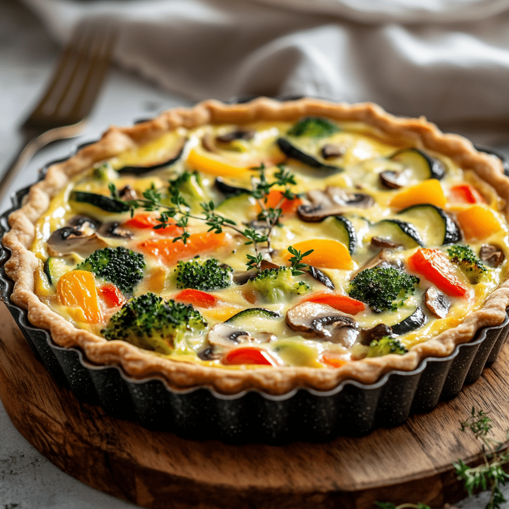 Delicious Springtime Vegetable Quiche Recipe