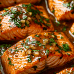 Baked Salmon with Buttery Honey Mustard Sauce