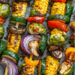Grilled Vegetable Kabobs with Fajita Butter