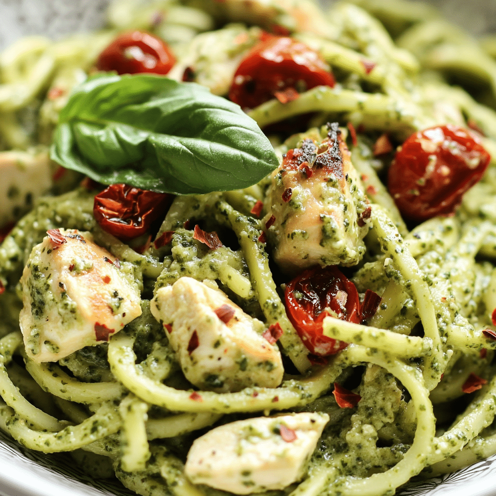 Zucchini Noodles with Pesto