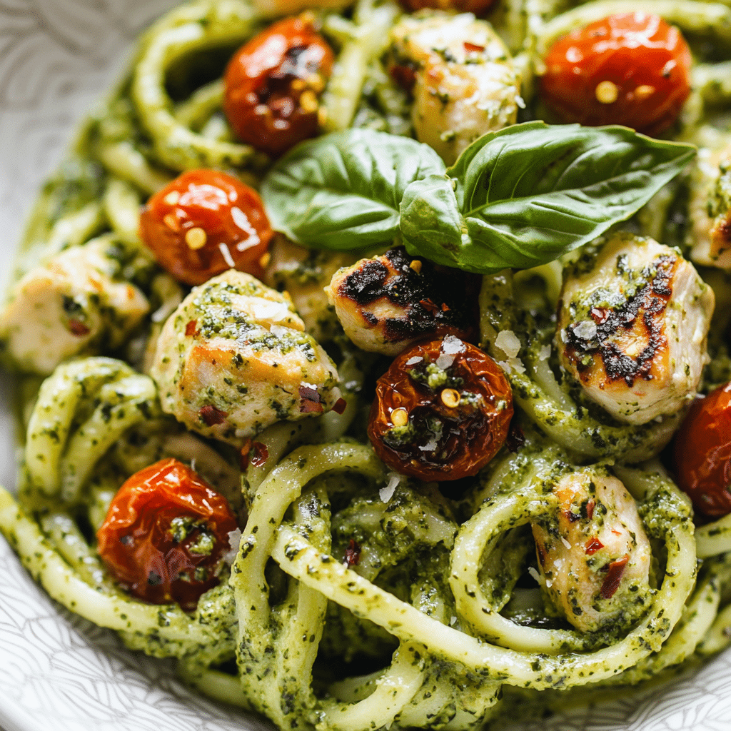 Zucchini Noodles with Pesto