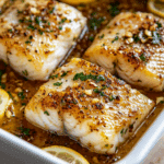 Lemon Butter Baked Cod