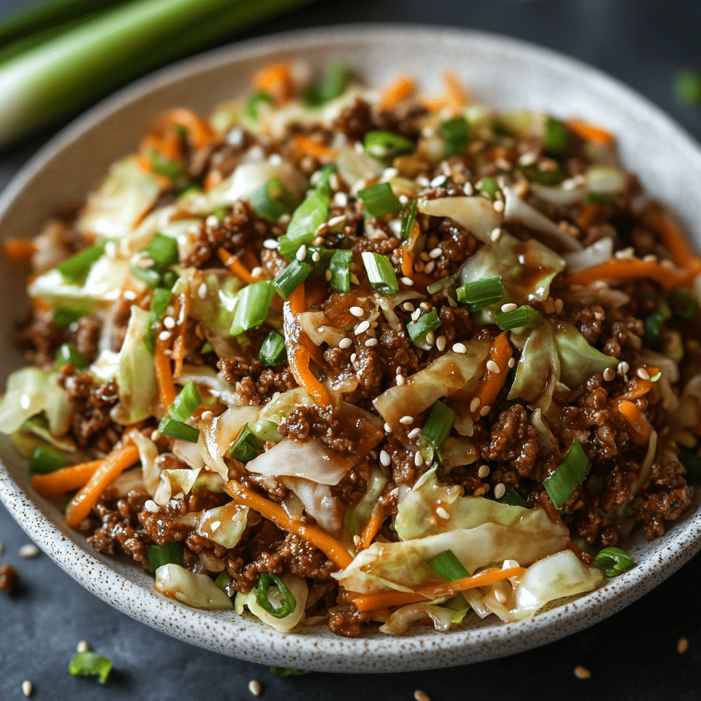 Chicken Egg Roll Bowls