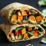 Hummus Wrap with Roasted Vegetables