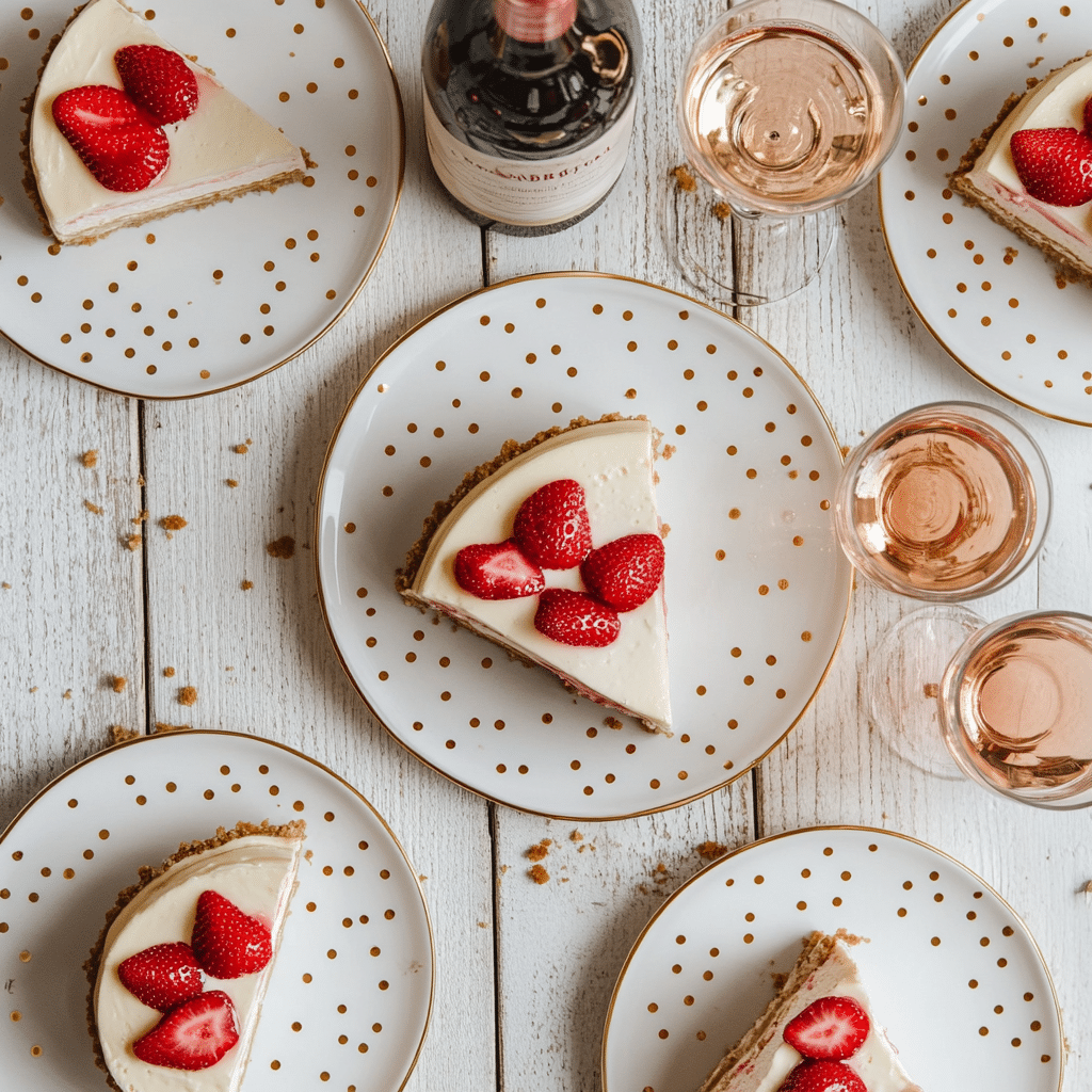 No Bake Rhubarb Cheesecake