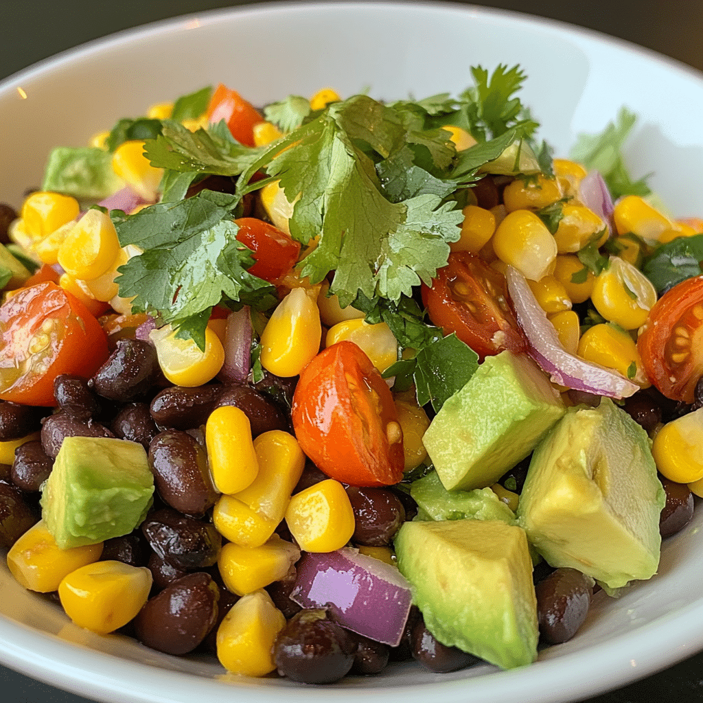 Fresh Black Bean and Corn Salad