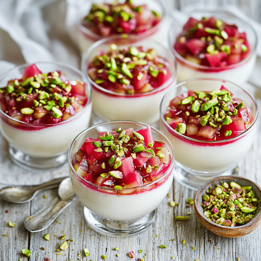 Rhubarb Panna Cotta
