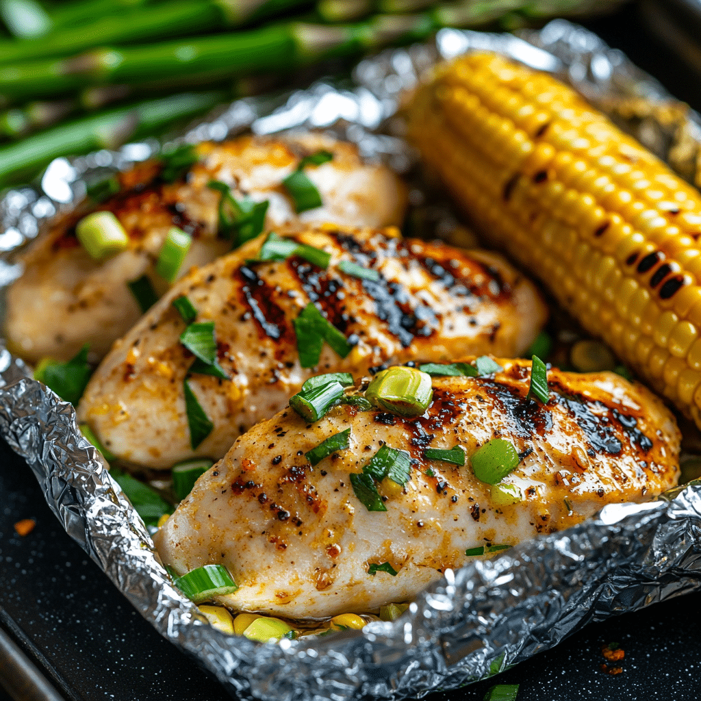 Honey-Lime Chicken and Veggies in Foil