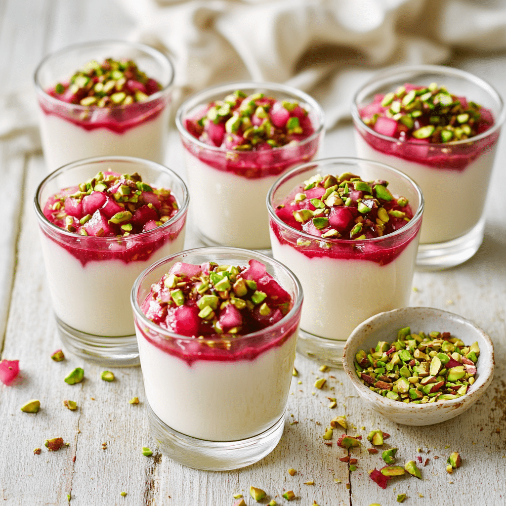 Rhubarb Panna Cotta