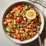Lemon Orzo Chickpea Salad