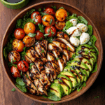 Chicken Avocado Caprese Salad