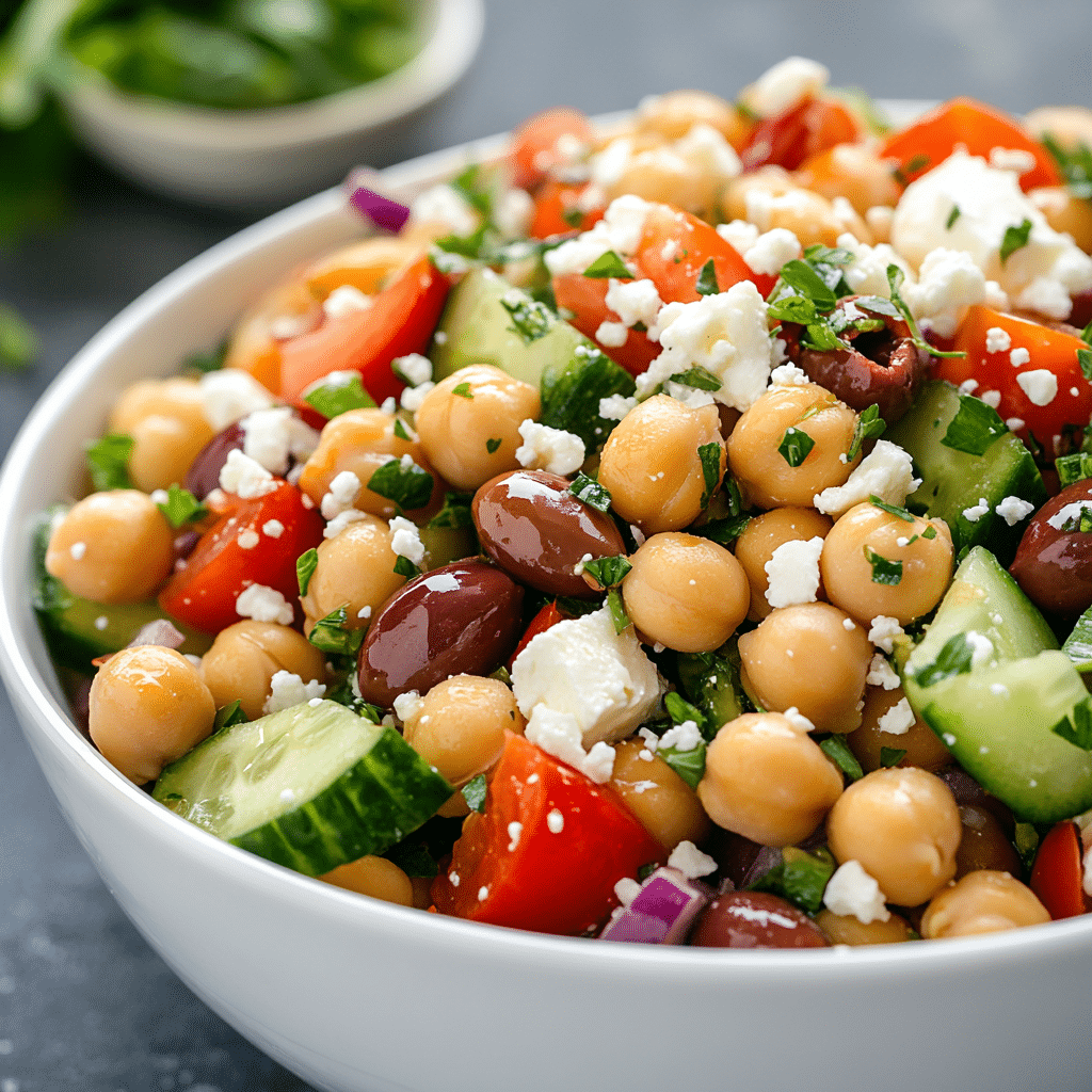 10-Minute Mediterranean Chickpea Salad